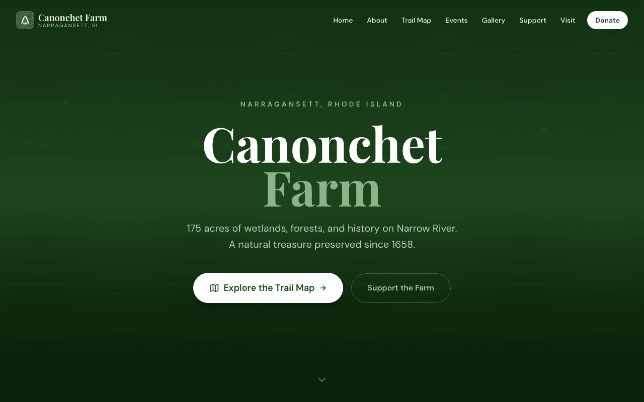 Canonchet Farm website